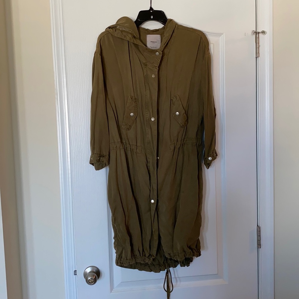 Mango army green jacket